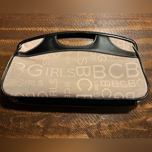 BCBG Girls Tan & Black Clutch Purse